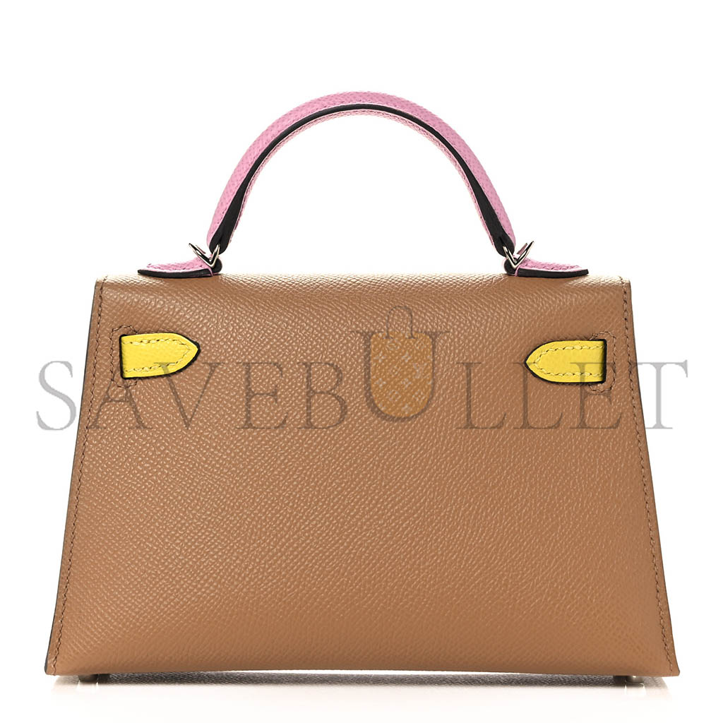 HERMÈS MASTER EPSOM MINI KELLY II THREE COLOR COMBINATIONS (19*12*5.5cm) 